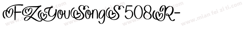 FZYouSongS 508R字体转换
